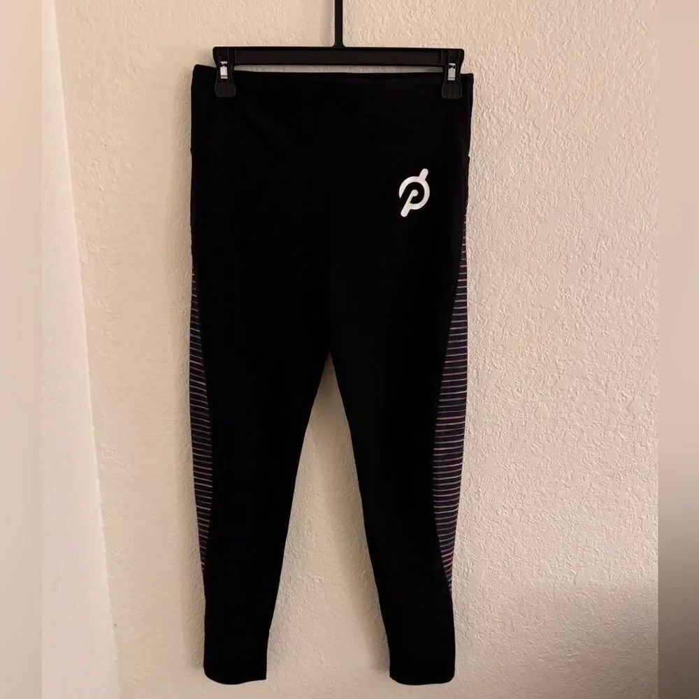 Lanston Sport Peloton Black Leggings Stretchy Athletic Wear